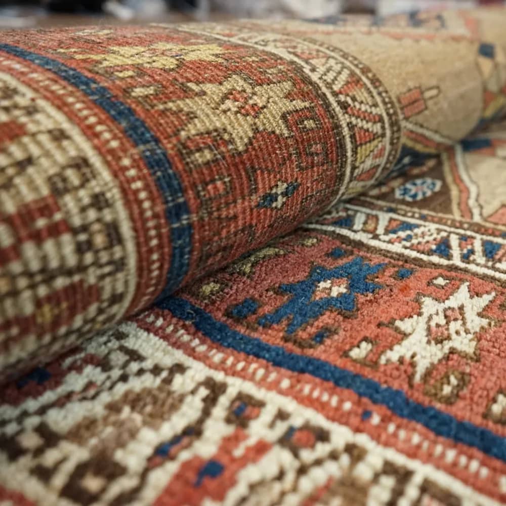 فرش وینتیج رزوود — پنبه و ویسکوز، ۱۵۰ × ۲۲۰ سانتی‌متر