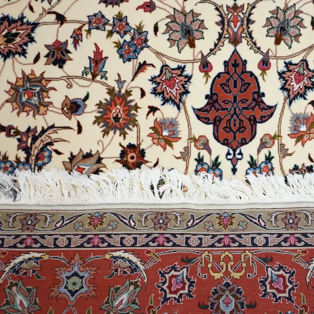 فرش حاشیه‌باریک عاج — پشم مخلوط، ۱۶۰ × ۲۳۰ سانتی‌متر — تصویر 1 از 1